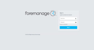 Foremanage features secure login